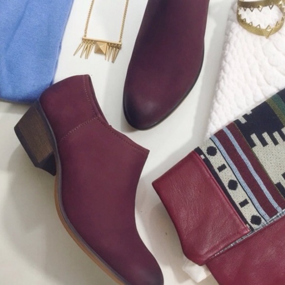 Steve Madden Wine Katyy Ankle Boots - Picture 3 of 15
